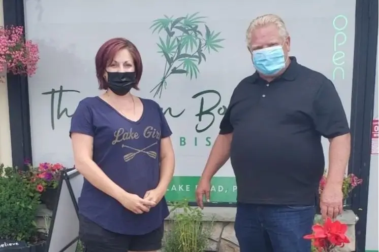 Port Sydney cannabis retail store receives visit from Premier Doug Ford